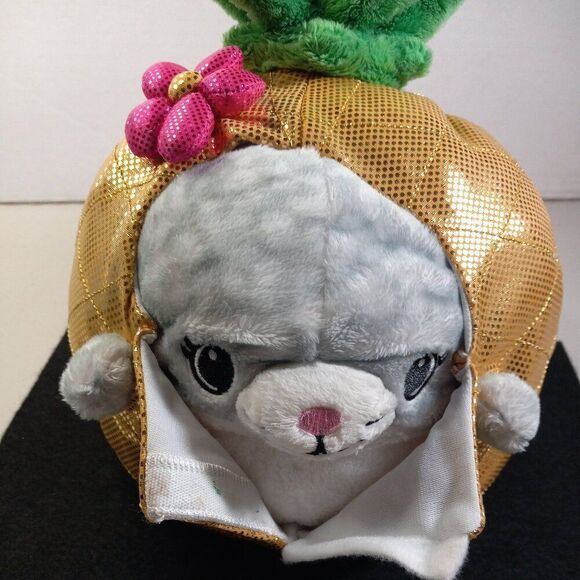 Squishable Undercover Kitty in Pineapple Shiny Fabric Pink Flower Cottagecore - Picture 2 of 10